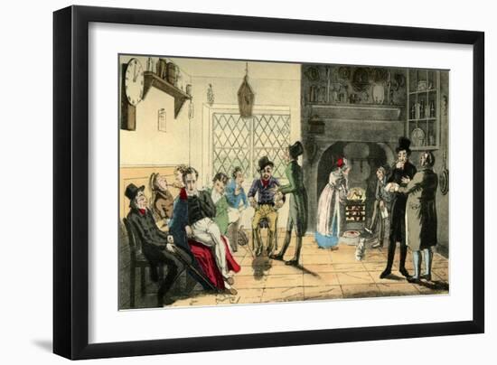 Provincial Actors on their Route-Theodore Lane-Framed Giclee Print