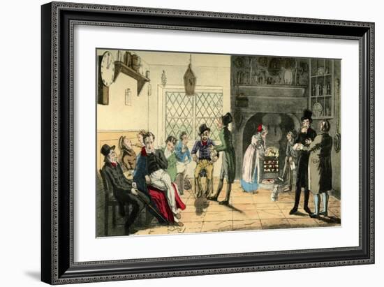 Provincial Actors on their Route-Theodore Lane-Framed Giclee Print