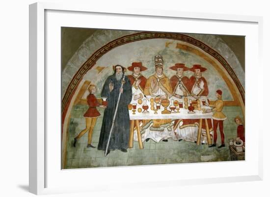 Proving His Innocence for Having Broken Eucharistic Fasting-null-Framed Giclee Print