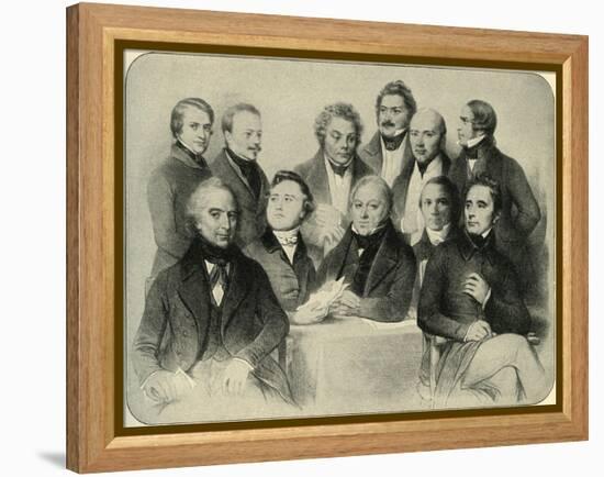 Provisional Government of the Second French-Achille Deveria-Framed Premier Image Canvas