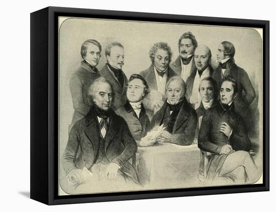 Provisional Government of the Second French-Achille Deveria-Framed Premier Image Canvas