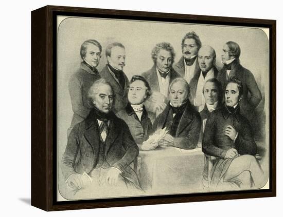 Provisional Government of the Second French-Achille Deveria-Framed Premier Image Canvas