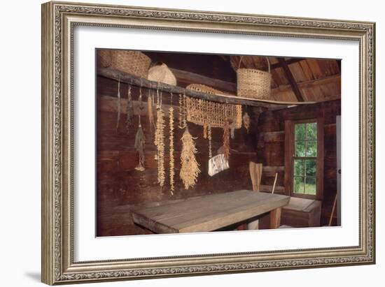 Provisions Drying at Restored Farmstead, Great Smoky Mountains National Park, North Carolina-null-Framed Photographic Print