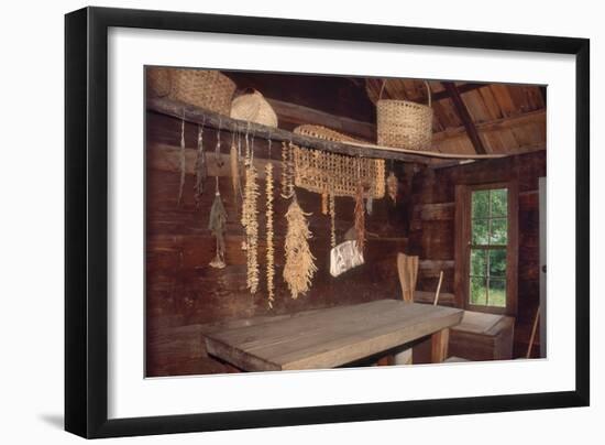 Provisions Drying at Restored Farmstead, Great Smoky Mountains National Park, North Carolina-null-Framed Photographic Print