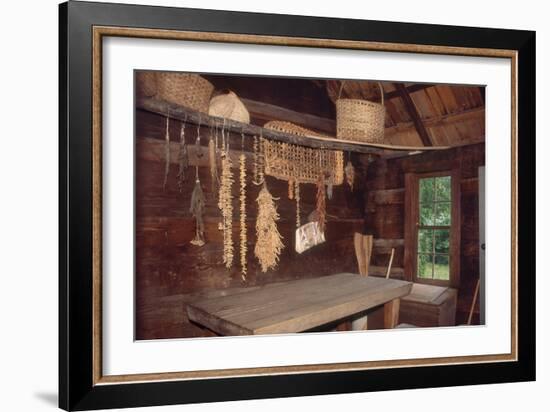 Provisions Drying at Restored Farmstead, Great Smoky Mountains National Park, North Carolina-null-Framed Photographic Print