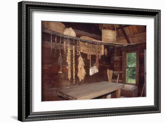 Provisions Drying at Restored Farmstead, Great Smoky Mountains National Park, North Carolina-null-Framed Photographic Print