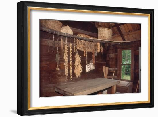 Provisions Drying at Restored Farmstead, Great Smoky Mountains National Park, North Carolina-null-Framed Photographic Print