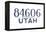 Provo, Utah - 84606 Zip Code (Blue)-Lantern Press-Framed Stretched Canvas