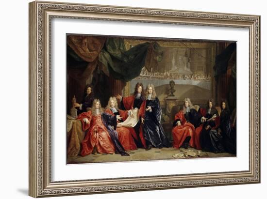 Provost and Municipal Magistrates of Paris, 1689-Nicolas de Largillière-Framed Giclee Print