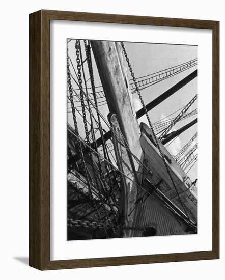 Prow of the Sailing Ship Luther Little-Alfred Eisenstaedt-Framed Photographic Print