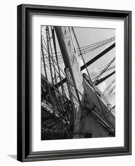 Prow of the Sailing Ship Luther Little-Alfred Eisenstaedt-Framed Photographic Print