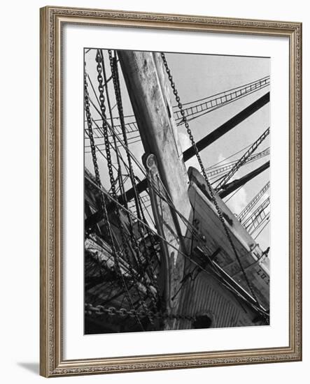 Prow of the Sailing Ship Luther Little-Alfred Eisenstaedt-Framed Photographic Print