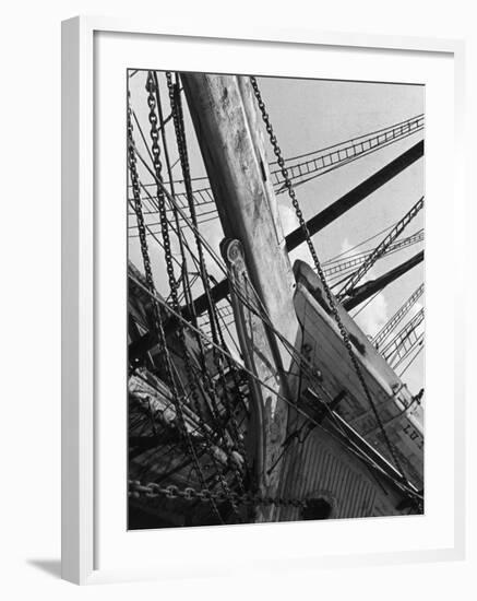 Prow of the Sailing Ship Luther Little-Alfred Eisenstaedt-Framed Photographic Print