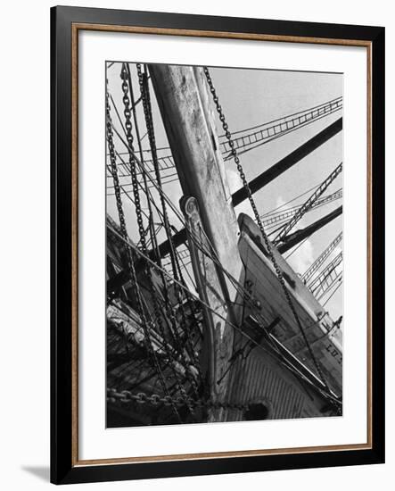Prow of the Sailing Ship Luther Little-Alfred Eisenstaedt-Framed Photographic Print
