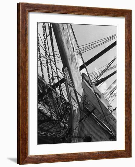 Prow of the Sailing Ship Luther Little-Alfred Eisenstaedt-Framed Photographic Print