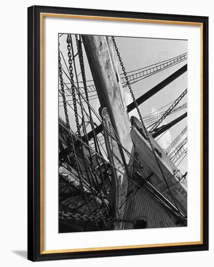 Prow of the Sailing Ship Luther Little-Alfred Eisenstaedt-Framed Photographic Print