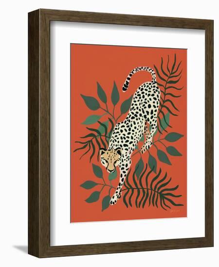 Prowling Cheetah-Yvette St. Amant-Framed Premium Giclee Print