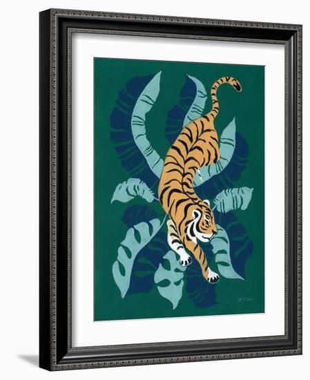 Prowling Tiger-Yvette St. Amant-Framed Art Print