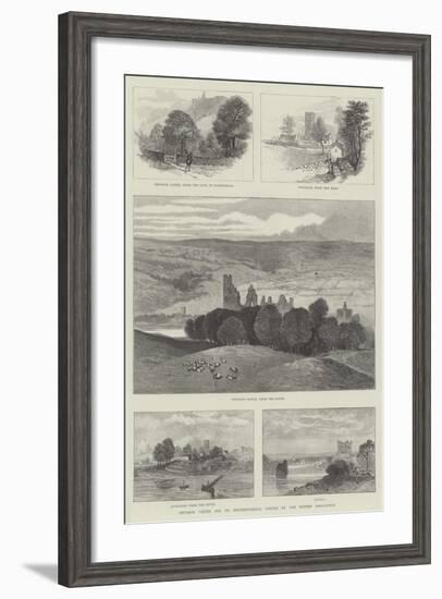 Prudhoe Castle and its Neighbourhood, Visited by the British Association-null-Framed Giclee Print