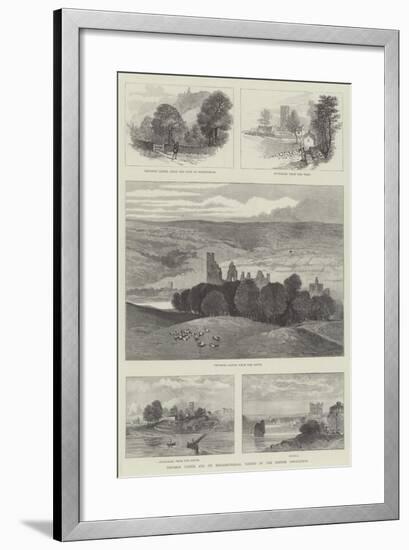 Prudhoe Castle and its Neighbourhood, Visited by the British Association-null-Framed Giclee Print