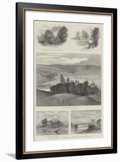 Prudhoe Castle and its Neighbourhood, Visited by the British Association-null-Framed Giclee Print