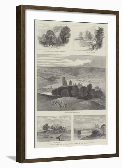 Prudhoe Castle and its Neighbourhood, Visited by the British Association-null-Framed Giclee Print