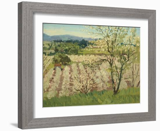 Prune Orchard, Los Gatos, California-Theodore Wores-Framed Giclee Print