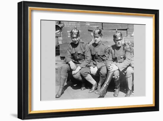 Prussian Helmet Bond Drive-null-Framed Art Print