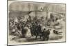 Prussian Shells Falling Inside Paris, Scene Near Mont Parnasse Cemetery-null-Mounted Giclee Print