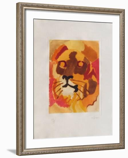 PS - Le lion I-Charles Lapicque-Framed Limited Edition