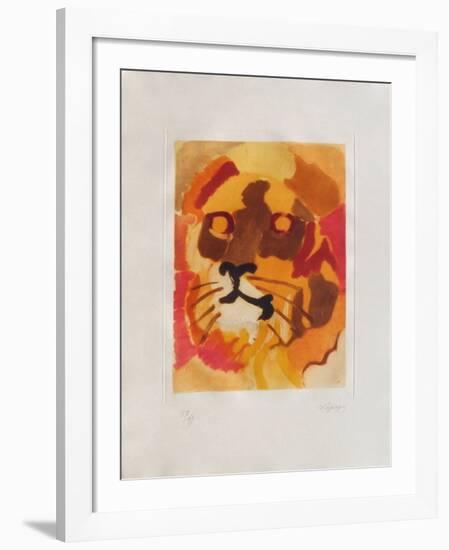 PS - Le lion I-Charles Lapicque-Framed Limited Edition