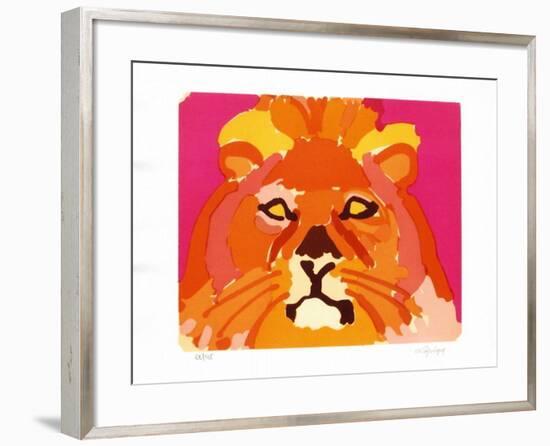PS - Le lion II-Charles Lapicque-Framed Limited Edition
