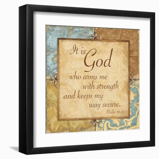 Psalm 18:32-Jace Grey-Framed Art Print