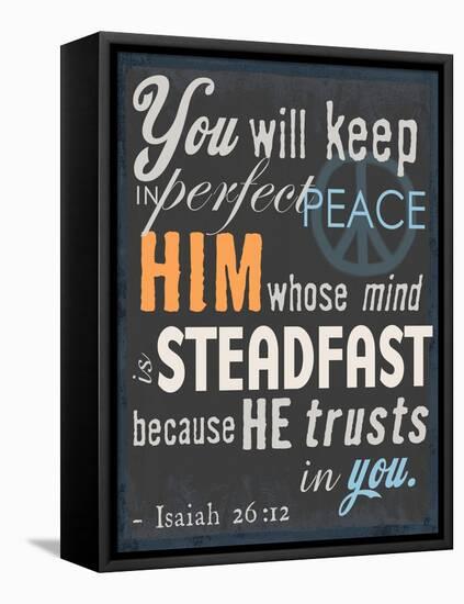 Psalm Saying II-null-Framed Premier Image Canvas