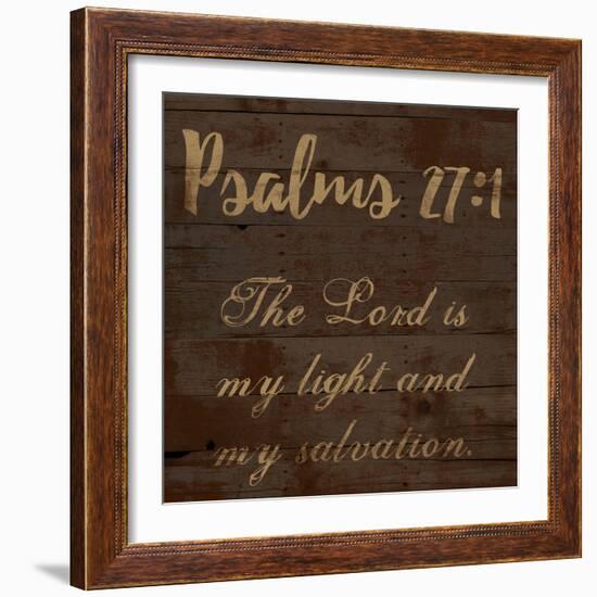 Psalms 27-1-Sheldon Lewis-Framed Art Print