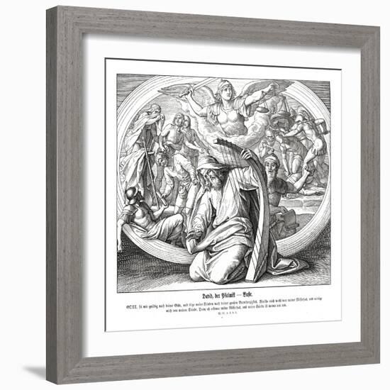 Psalms - repentance-Julius Schnorr von Carolsfeld-Framed Giclee Print