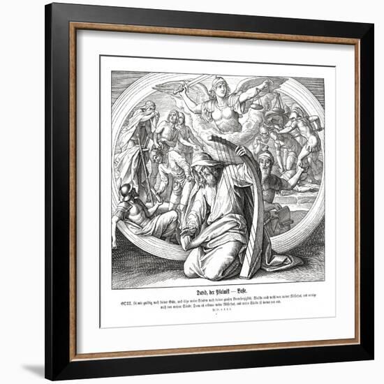 Psalms - repentance-Julius Schnorr von Carolsfeld-Framed Giclee Print