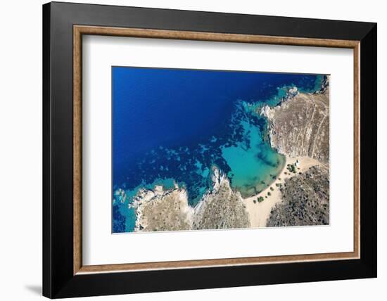 Psili Ammos Beach, Patmos, Greek Islands, Greece, Europe-Sakis Papadopoulos-Framed Photographic Print