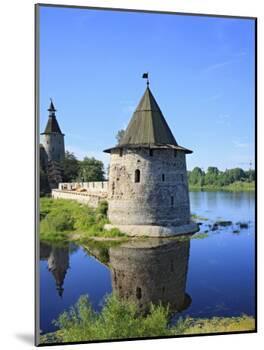 Pskov Kremlin from the Pskova River, Pskov, Pskov Region, Russia-Ivan Vdovin-Mounted Photographic Print