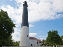 Landscape View of the Historic Pensacola Lighthouse and the Lighthouse Keeper's Quarters-psmphotography-Photographic Print