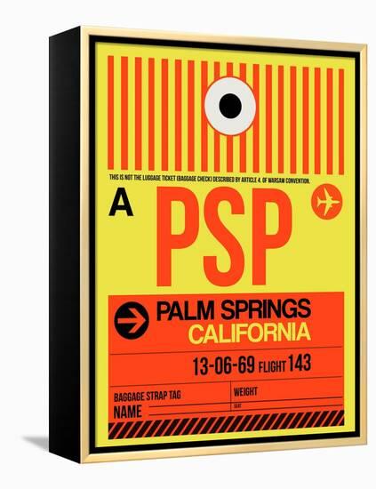 PSP Palm Springs Luggage Tag I-NaxArt-Framed Stretched Canvas