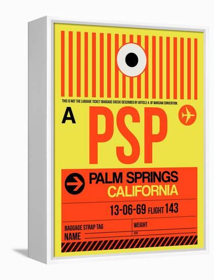 PSP Palm Springs Luggage Tag I-NaxArt-Framed Stretched Canvas