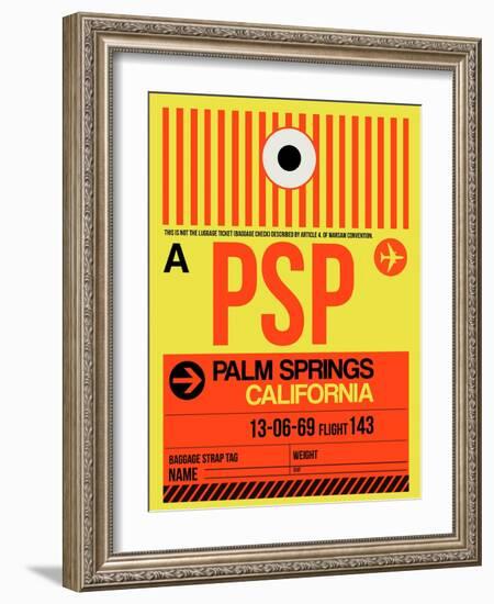 PSP Palm Springs Luggage Tag I-NaxArt-Framed Art Print