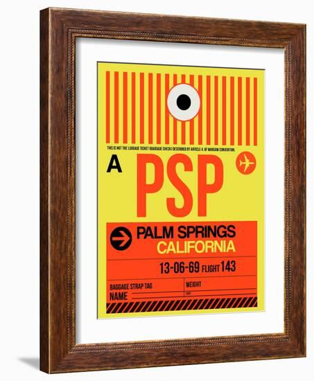 PSP Palm Springs Luggage Tag I-NaxArt-Framed Art Print