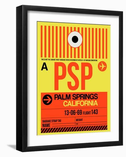 PSP Palm Springs Luggage Tag I-NaxArt-Framed Art Print