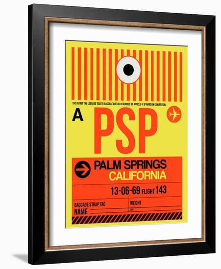 PSP Palm Springs Luggage Tag I-NaxArt-Framed Art Print