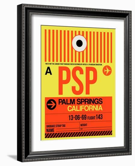 PSP Palm Springs Luggage Tag I-NaxArt-Framed Art Print
