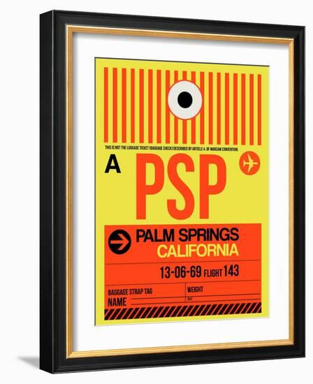 PSP Palm Springs Luggage Tag I-NaxArt-Framed Art Print