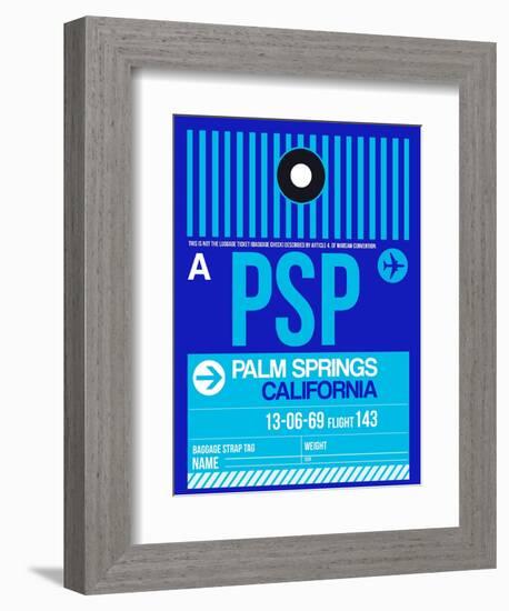 PSP Palm Springs Luggage Tag II-NaxArt-Framed Art Print