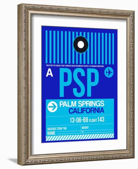 PSP Palm Springs Luggage Tag II-NaxArt-Framed Art Print